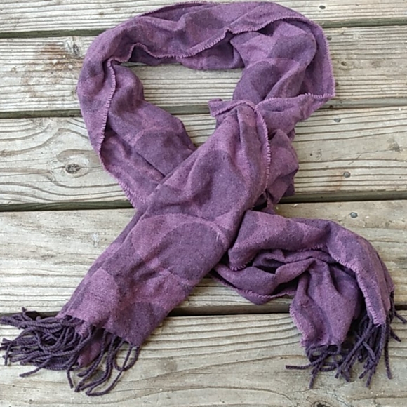Coach purple winter scarf - Picture 3 of 6